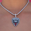 D.C. United Official MLS Logo Pendant in White Gold