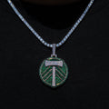 Portland Timbers Official MLS Logo Pendant in White Gold
