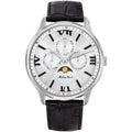 Mathey Tissot Men's Edmond Moon Phase Silver Dial Watch