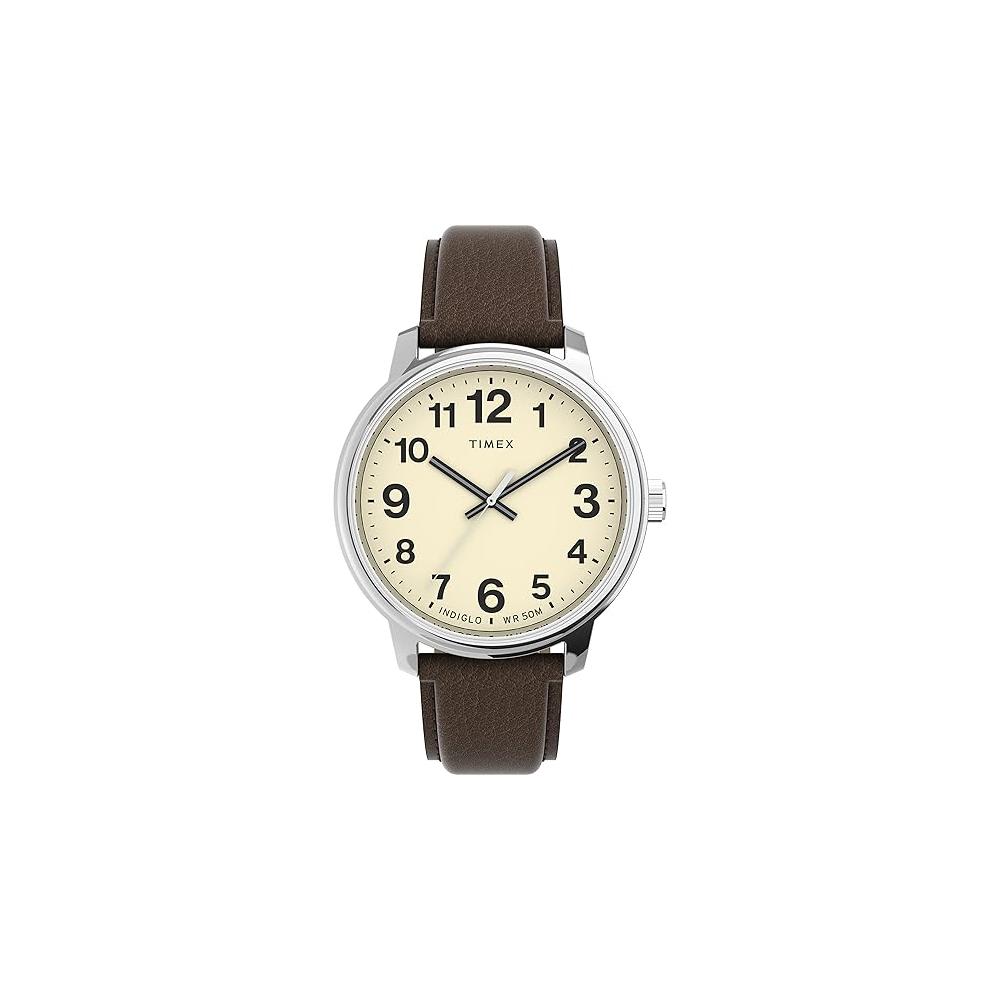 Timex Easy Reader Classic Leather Mens Watch
