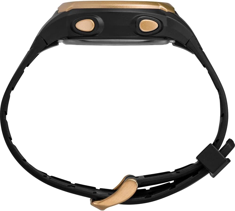 Timex Sport T100 Black/Gold Unisex Digital Watch