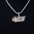 Virginia Commonwealth University Official NCAA Logo Pendant in White Gold