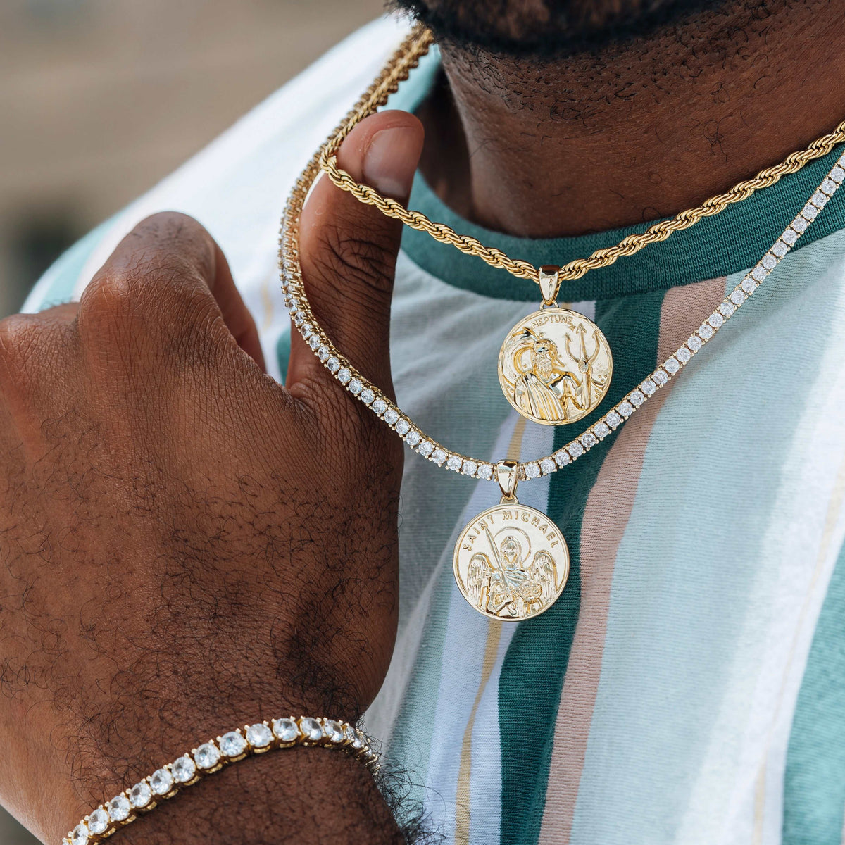Neptune Coin Pendant