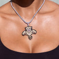 Florida Panthers Official NHL Winter Classic Logo Pendant in White Gold