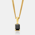 Onyx Stone Pendant (Gold)