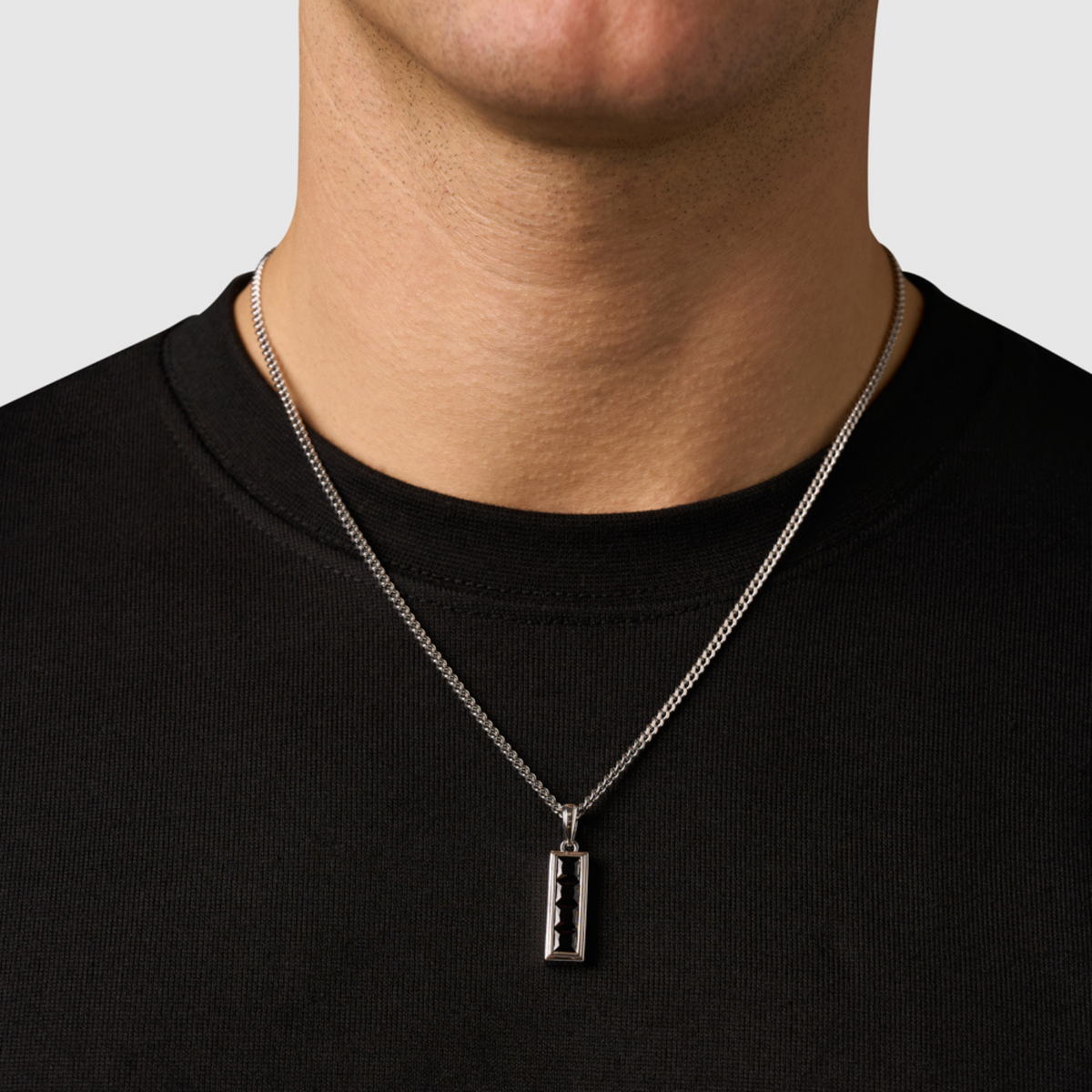 Onyx Stone Totem (Silver)