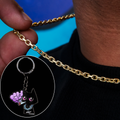 Box Chain + Smoking Cat Key Chain