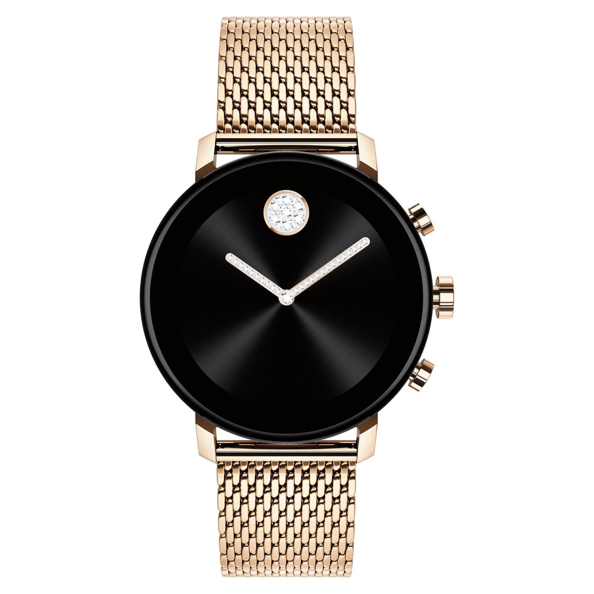 Movado Unisex's Bold Black Dial Watch