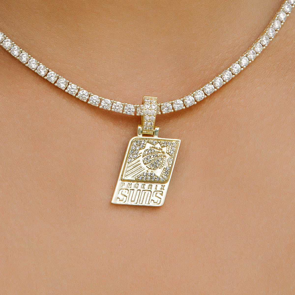 Phoenix Suns Official NBA Micro Logo Pendant