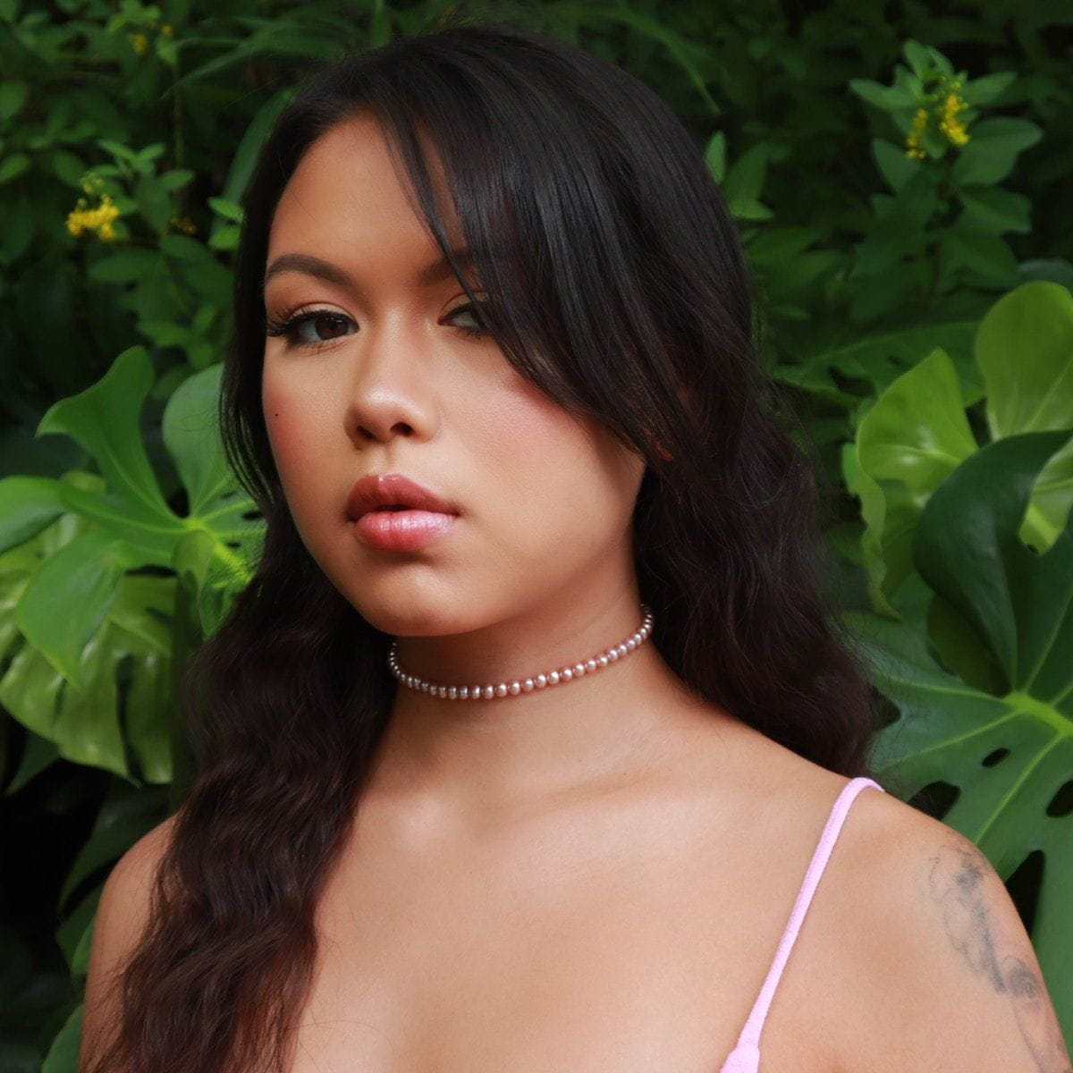 Pink Pearl Choker