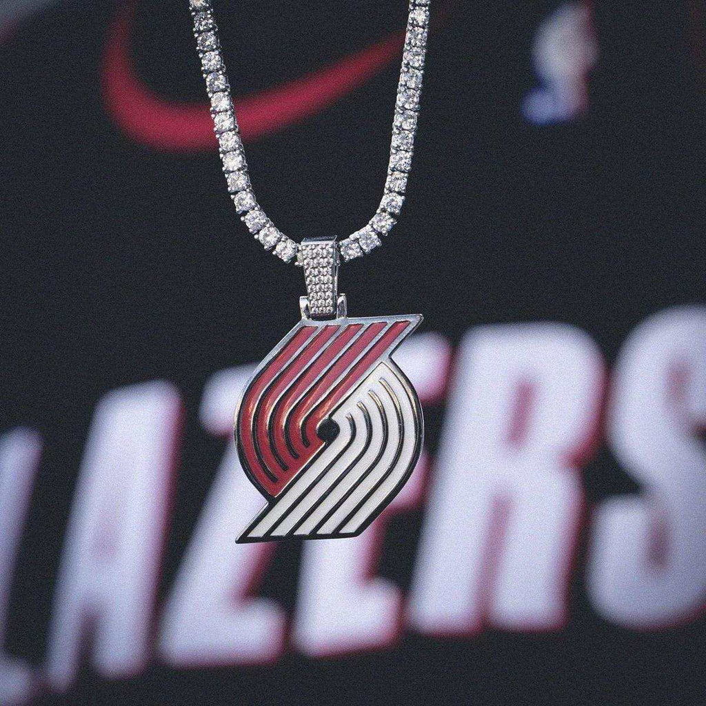 Portland Trail Blazers Official NBA Logo Pendant