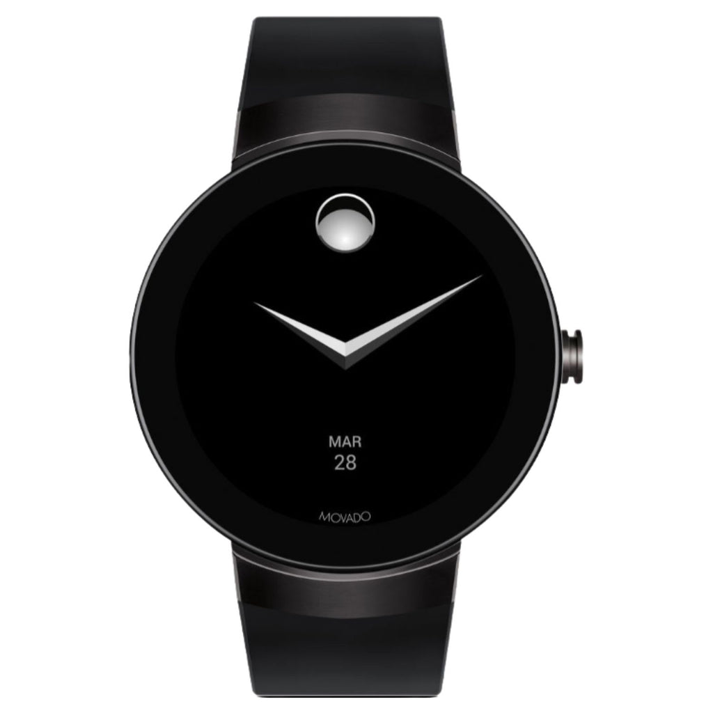 Movado Unisex's Connect Black Dial Watch