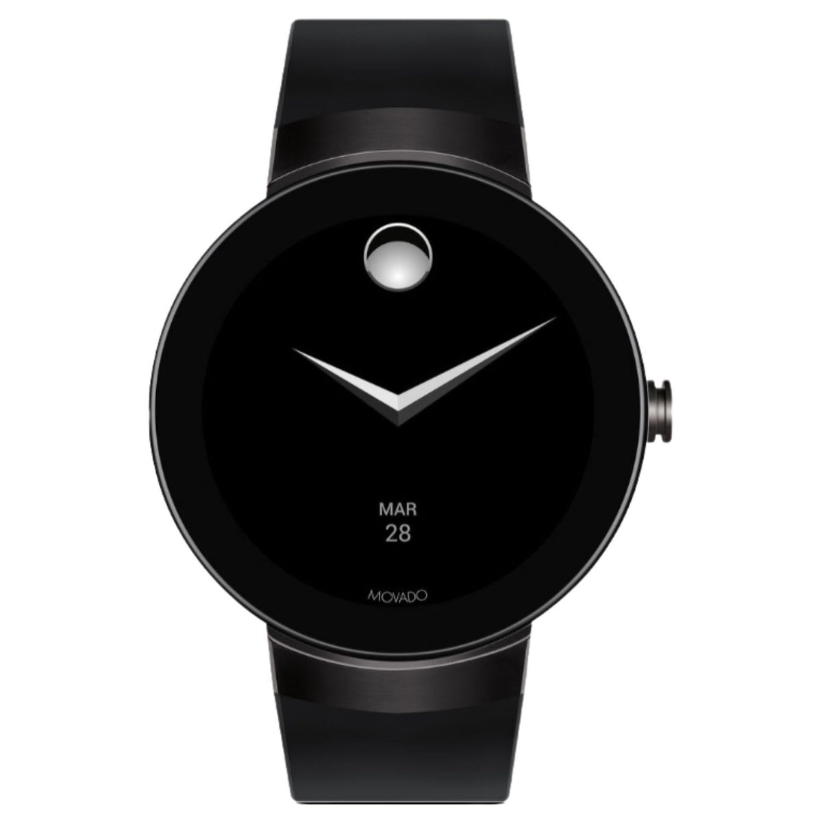 Movado Unisex's Connect Black Dial Watch