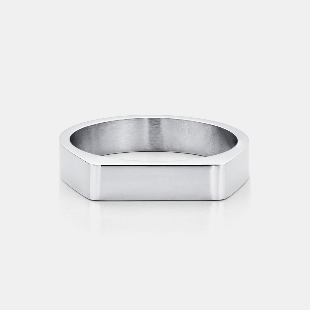 Rectangle Signet Ring (Silver)