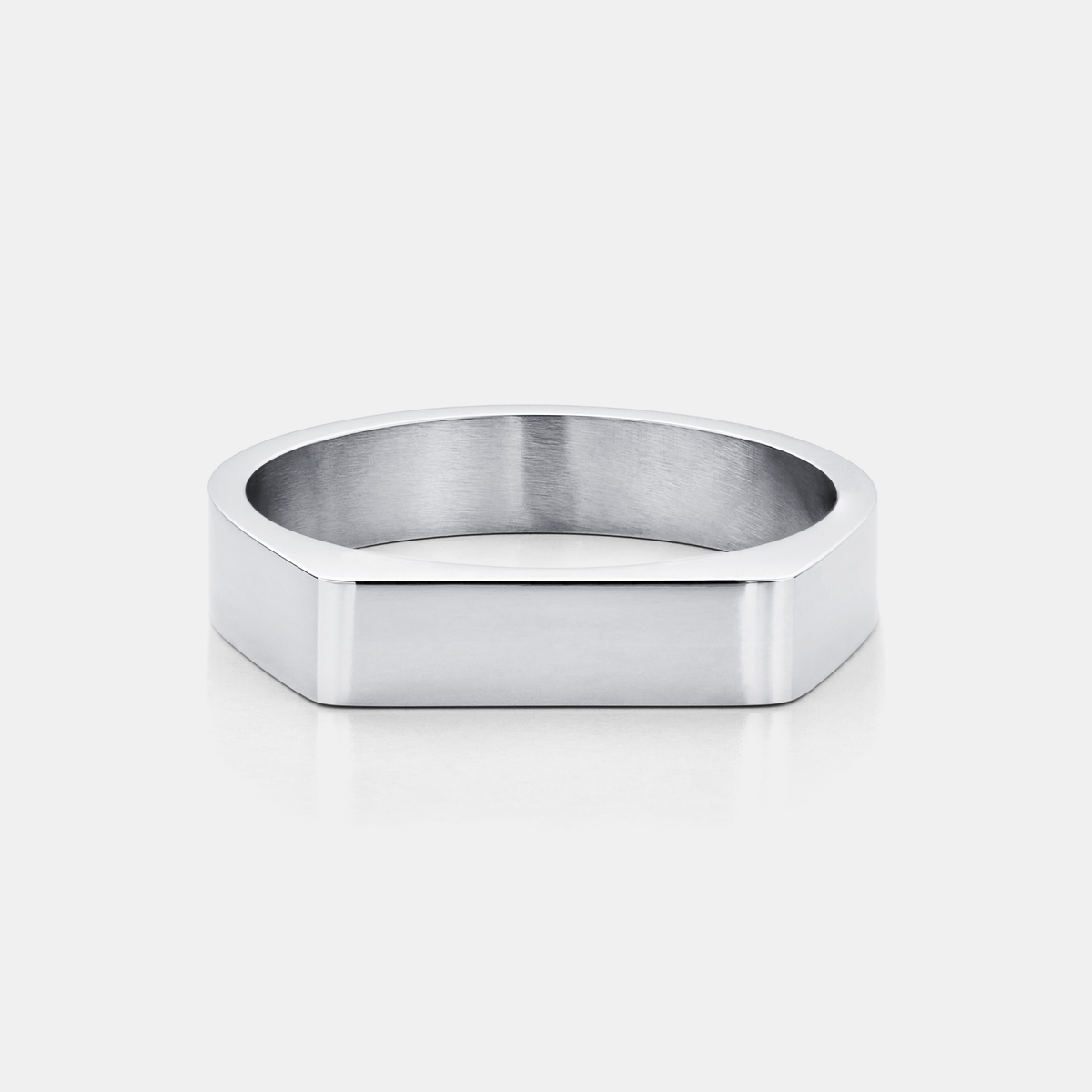 Rectangle Signet Ring (Silver)