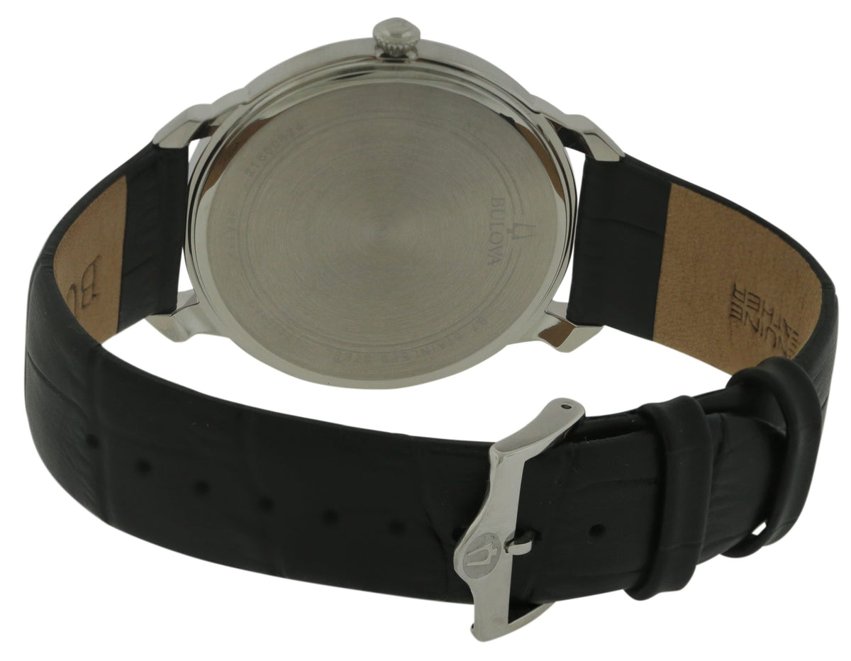 Bulova Leather Mens Watch