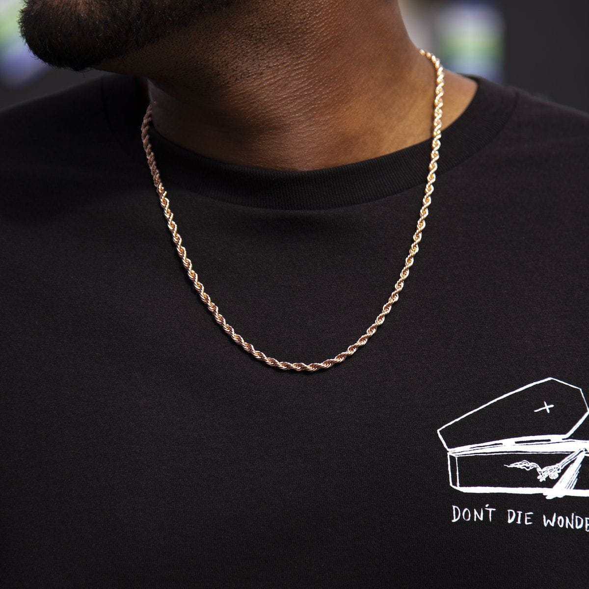 GLD Rope Chain in Rose Gold - 4mm