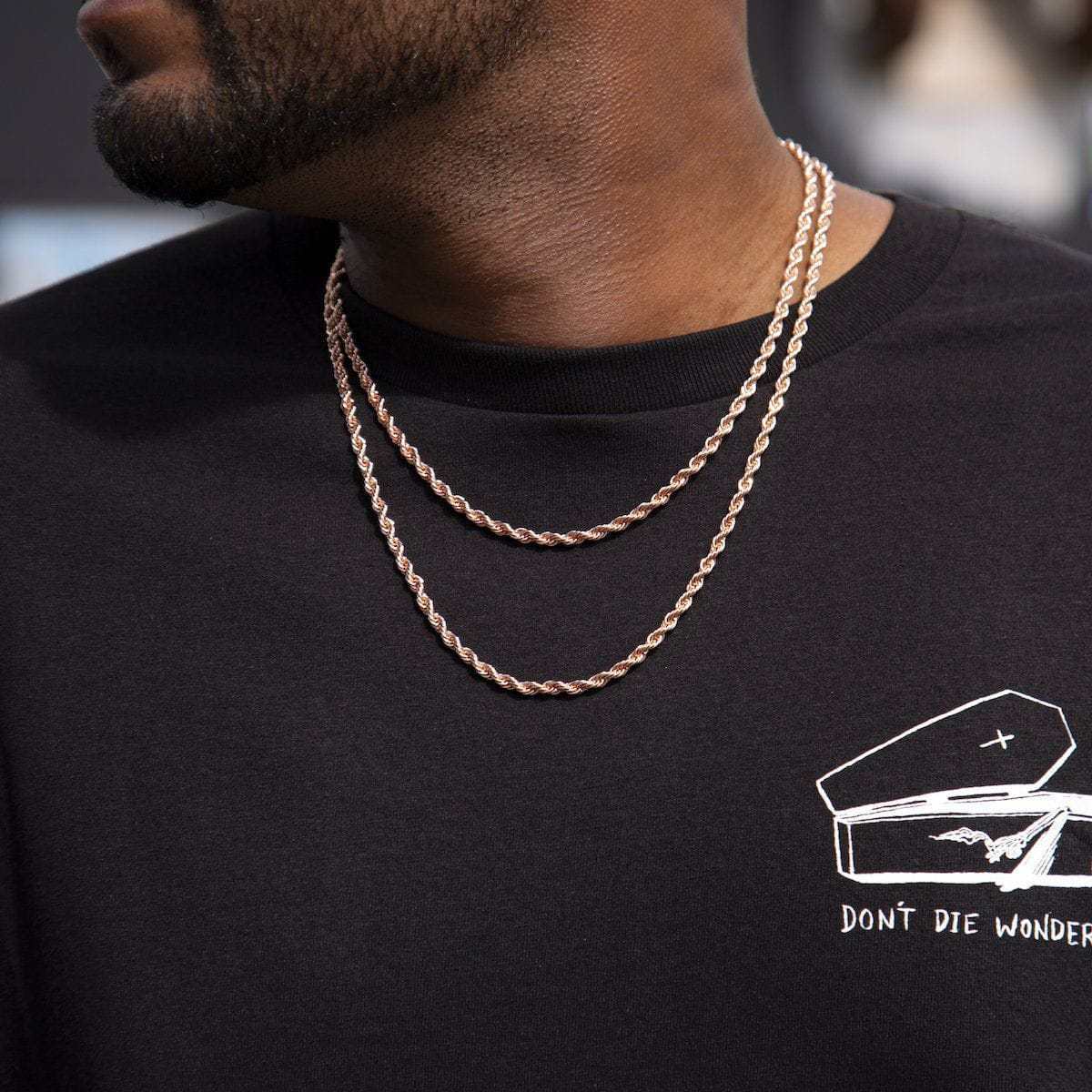 Rope Chain in Rose Gold- 4mm