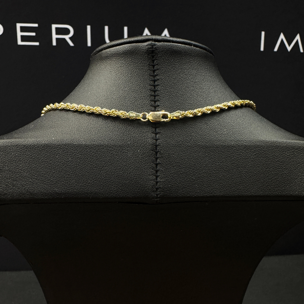 Solid Gold Rope Chain - 3mm
