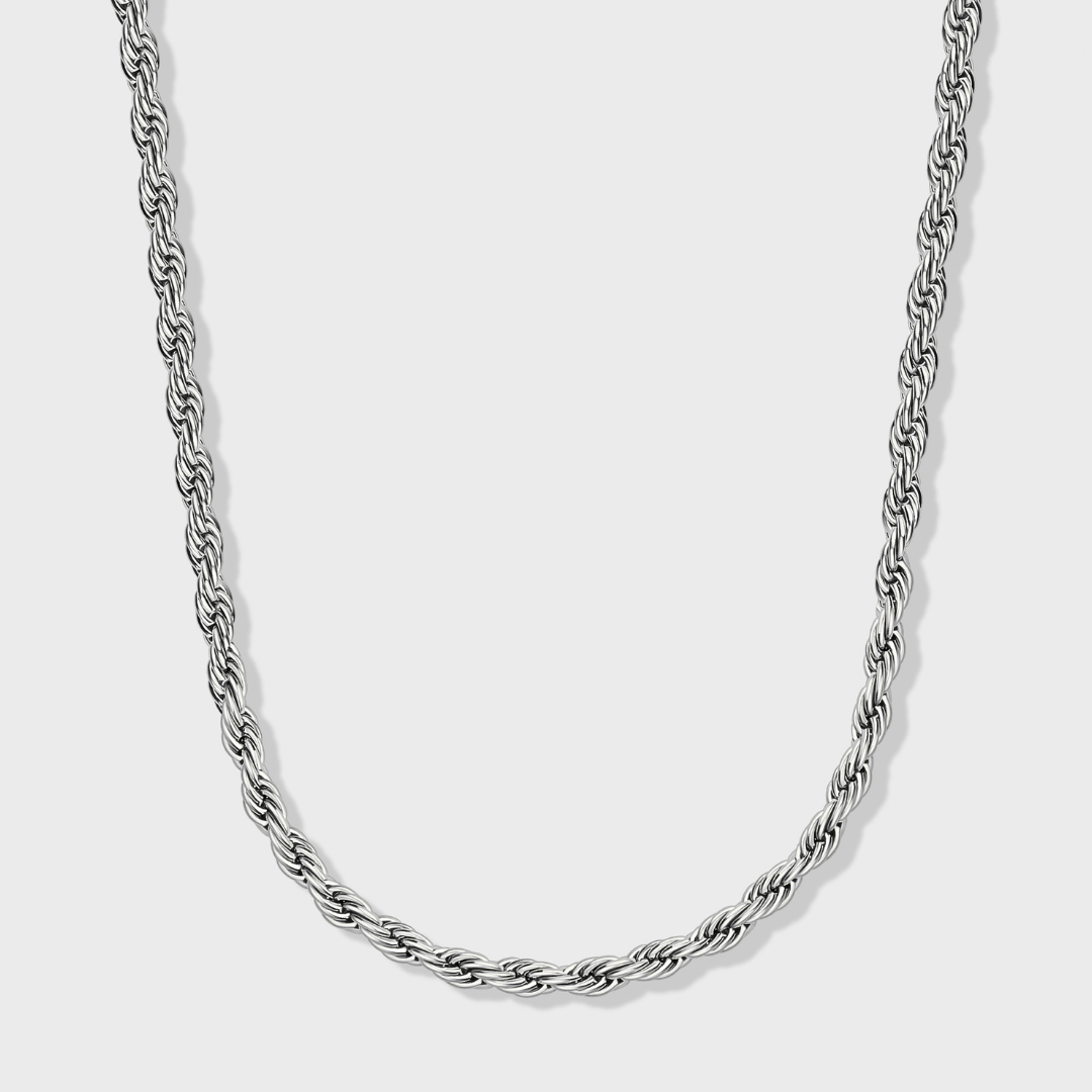 Women's Rope Chain (Silver) - 4mm