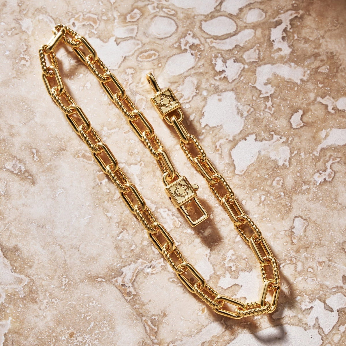 Rope Link Bracelet (Gold)