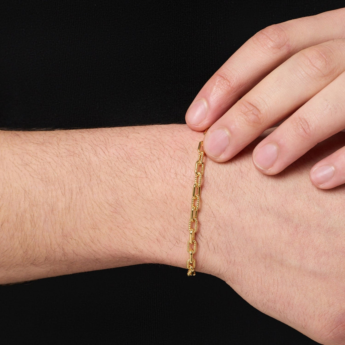 Rope Link Bracelet (Gold)