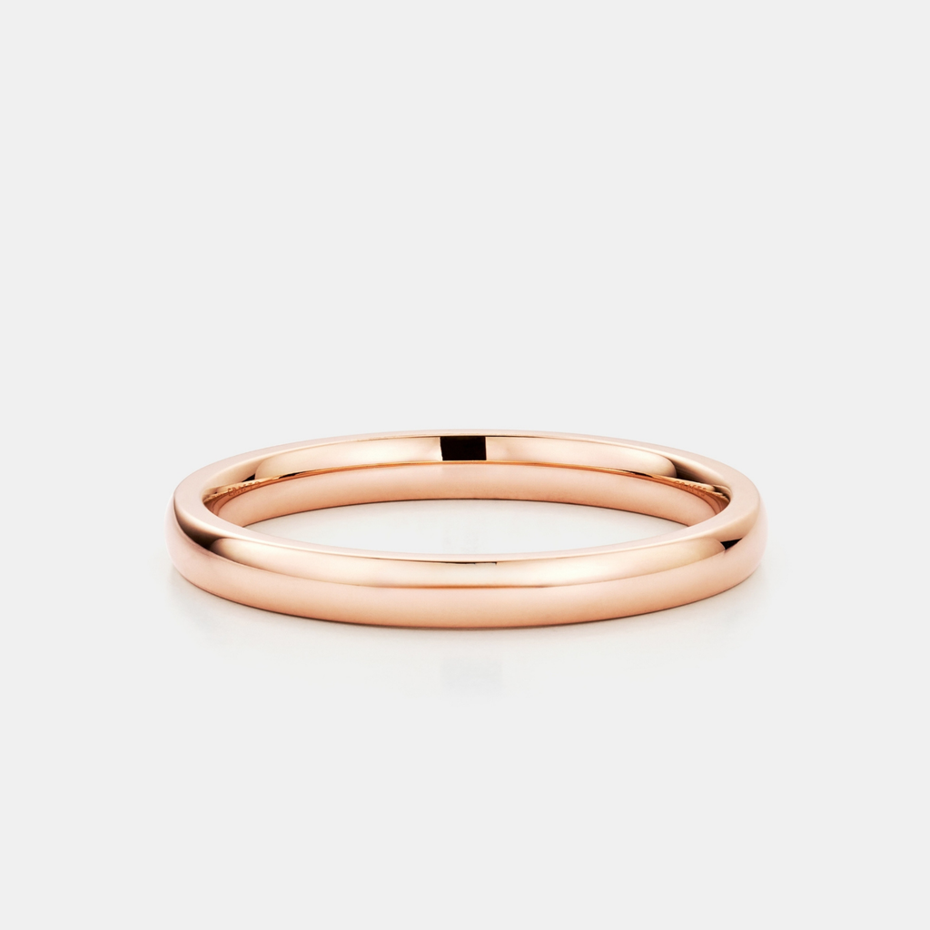 Round Band Ring (Rose Gold) 3mm