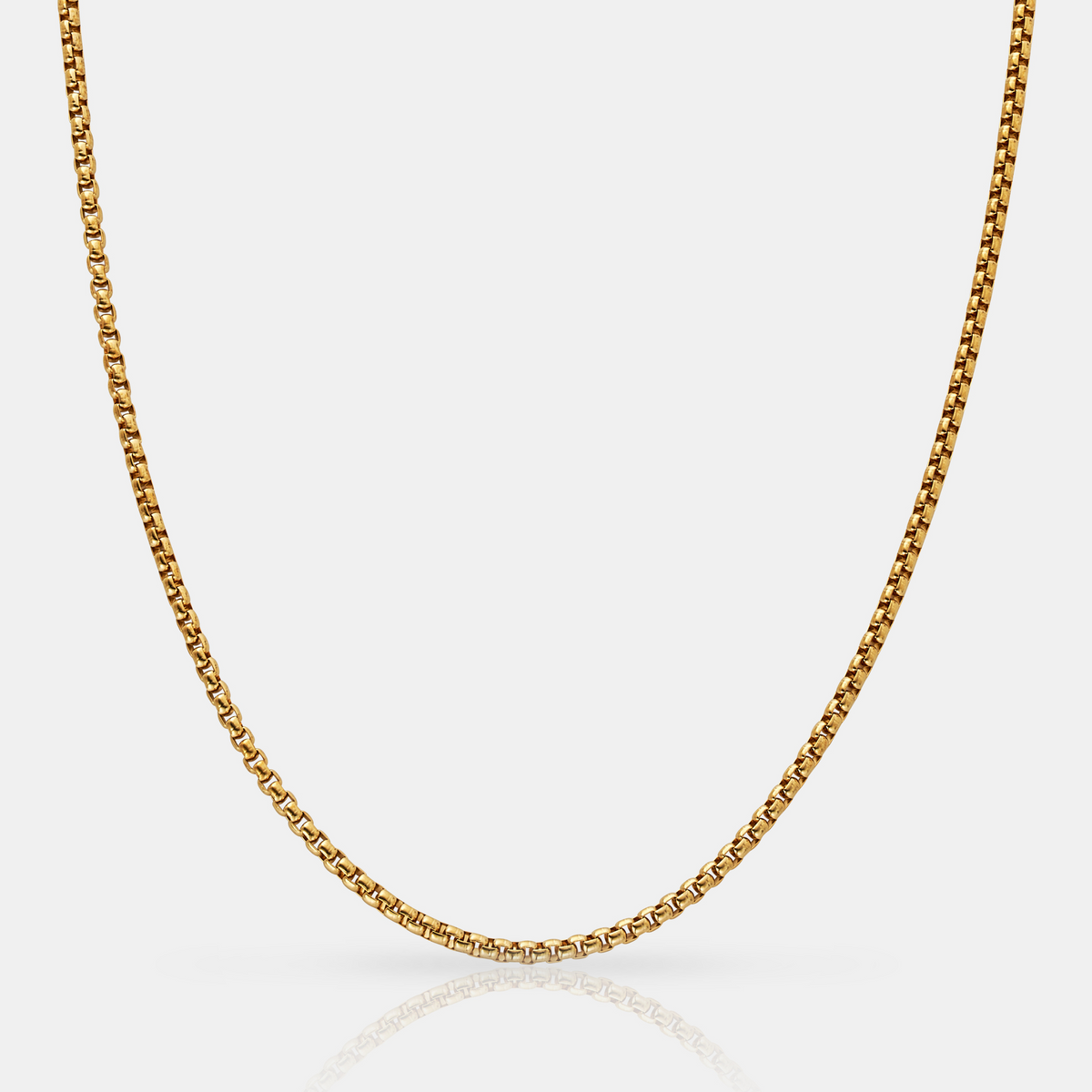 Round Box Chain (Gold) 3mm