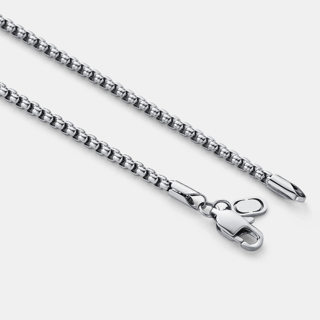 Round Box Chain (Silver) 3mm