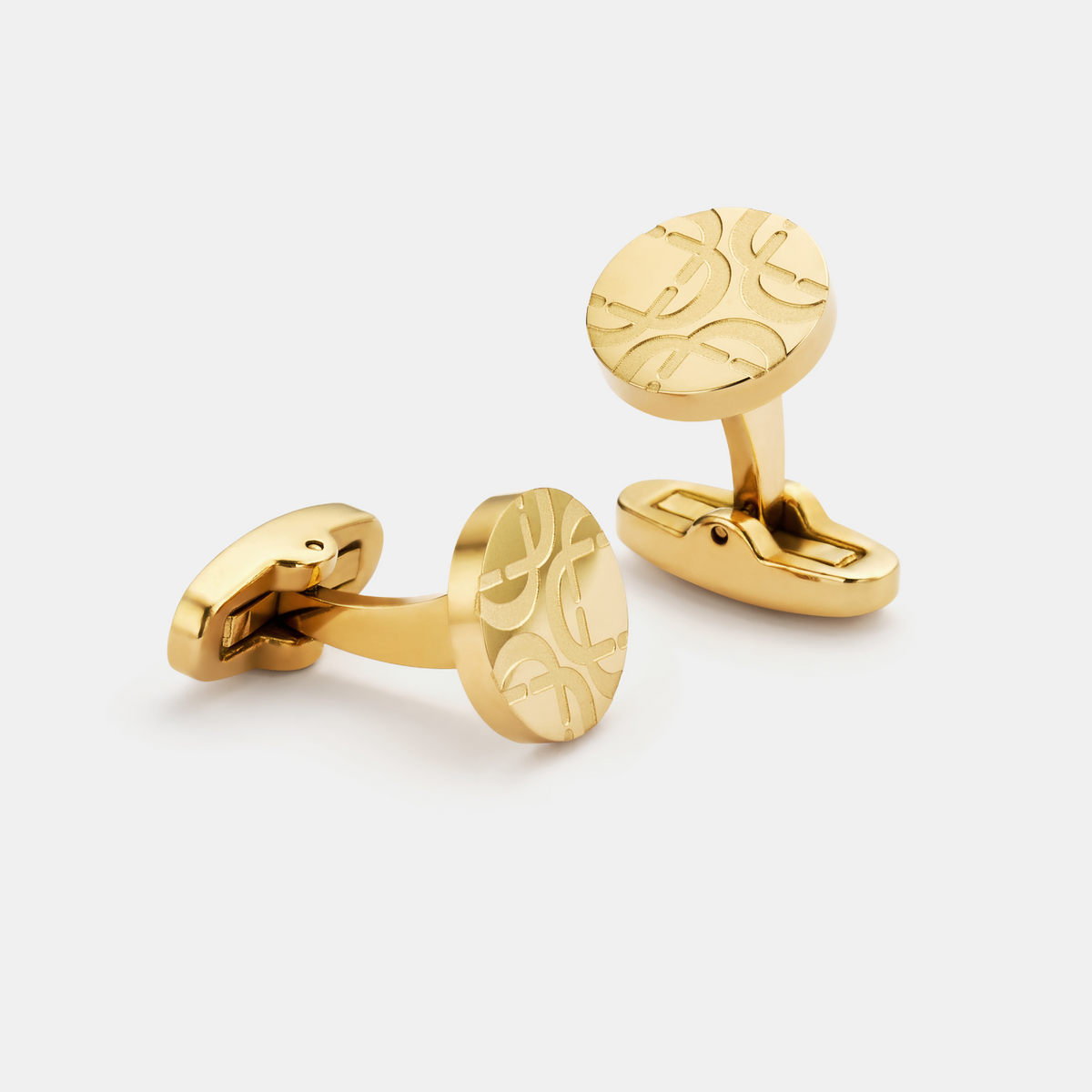Round Cuff Links (Gold)