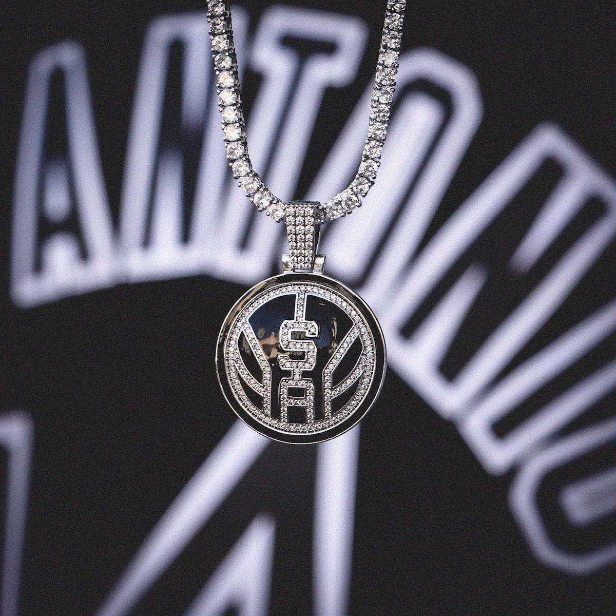 San Antonio Spurs Official NBA Logo Pendant