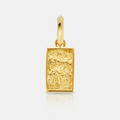 Mini Hammered Rectangle (Gold)