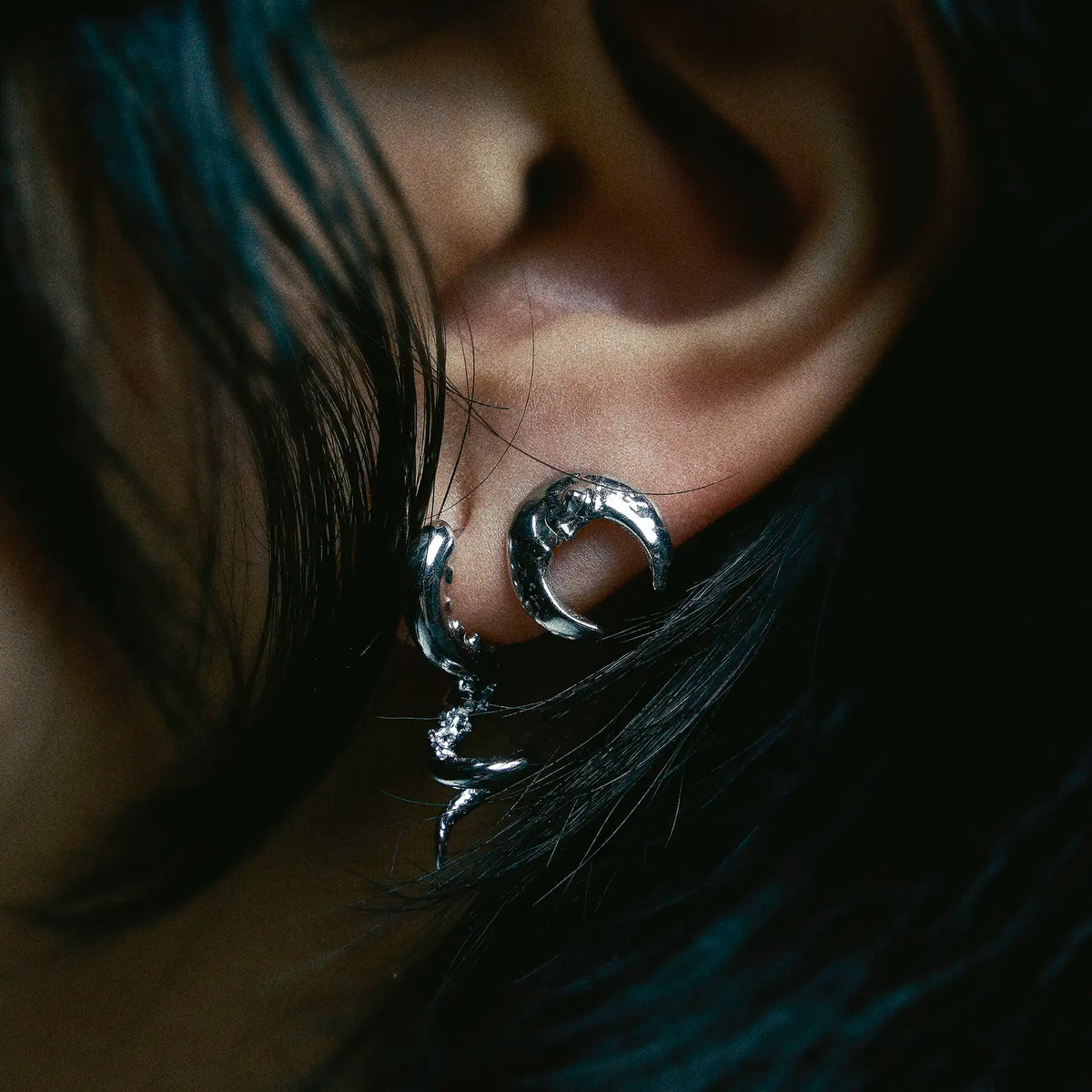 LUNA THE LUNATIC LUNAR EARRING