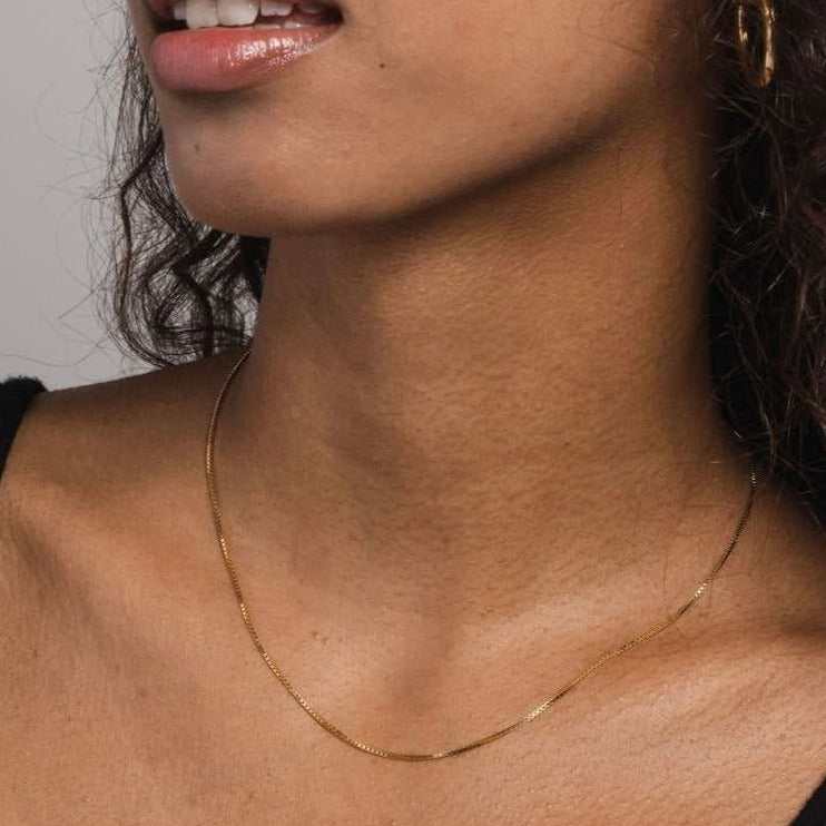 Solid Gold Box Chain 1.5mm