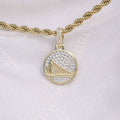 Solid Gold Golden State Warriors Micro Pendant