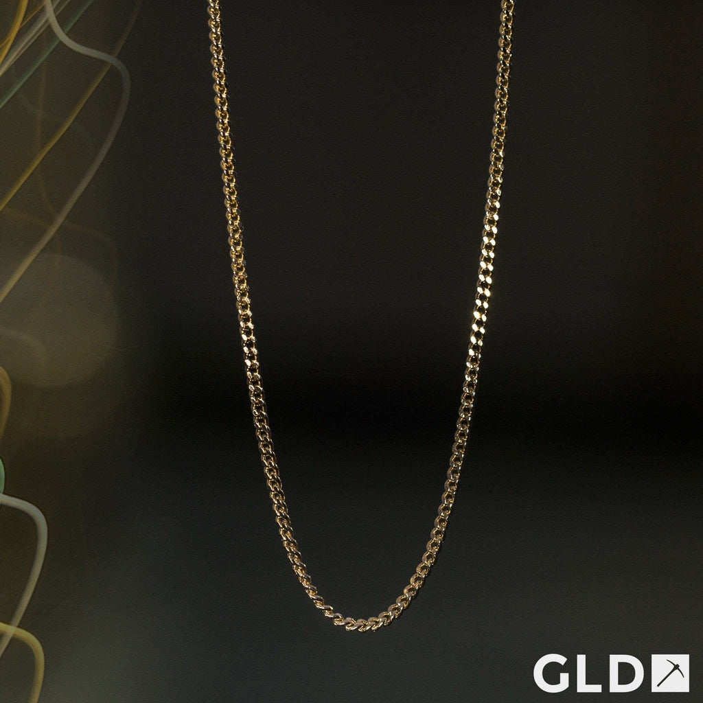 Solid Gold Micro Cuban (3mm)