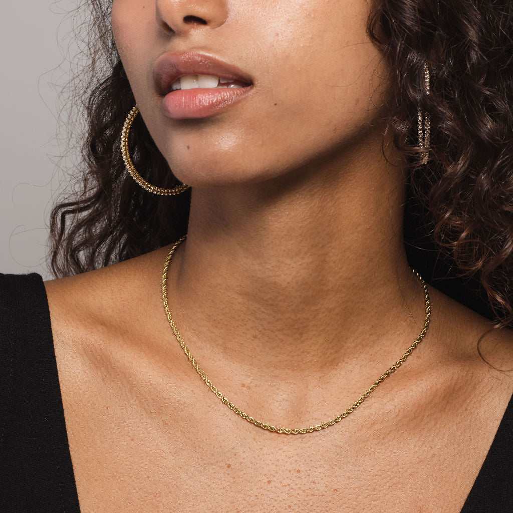 Solid Gold Rope Chain (2mm)