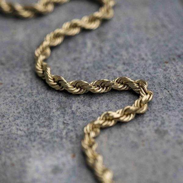 Solid Gold Rope Chain (2mm)