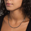 Solid White Gold Micro Cuban (2.5mm)