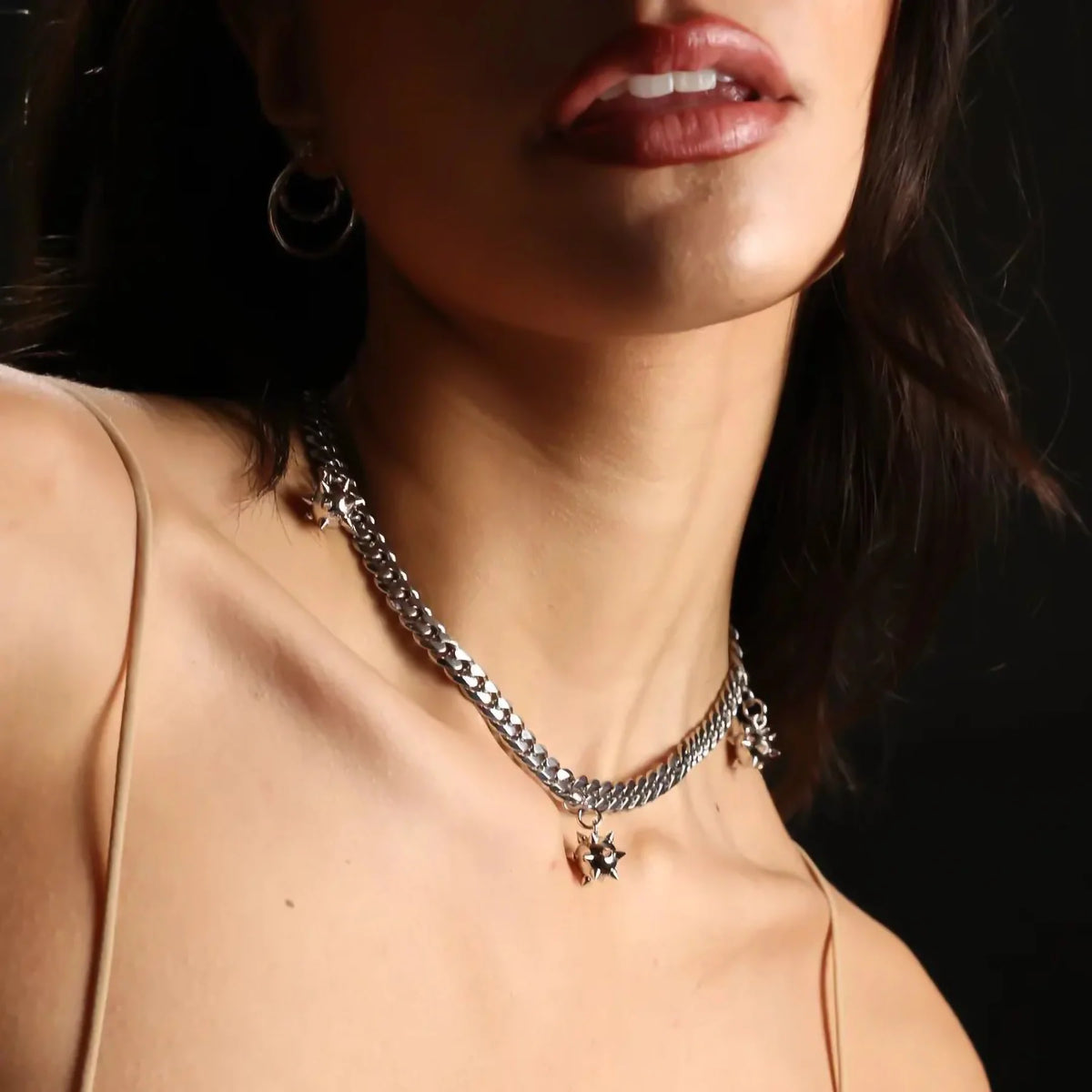 SPIKEBALL CHOKER (ADJUSTABLE)