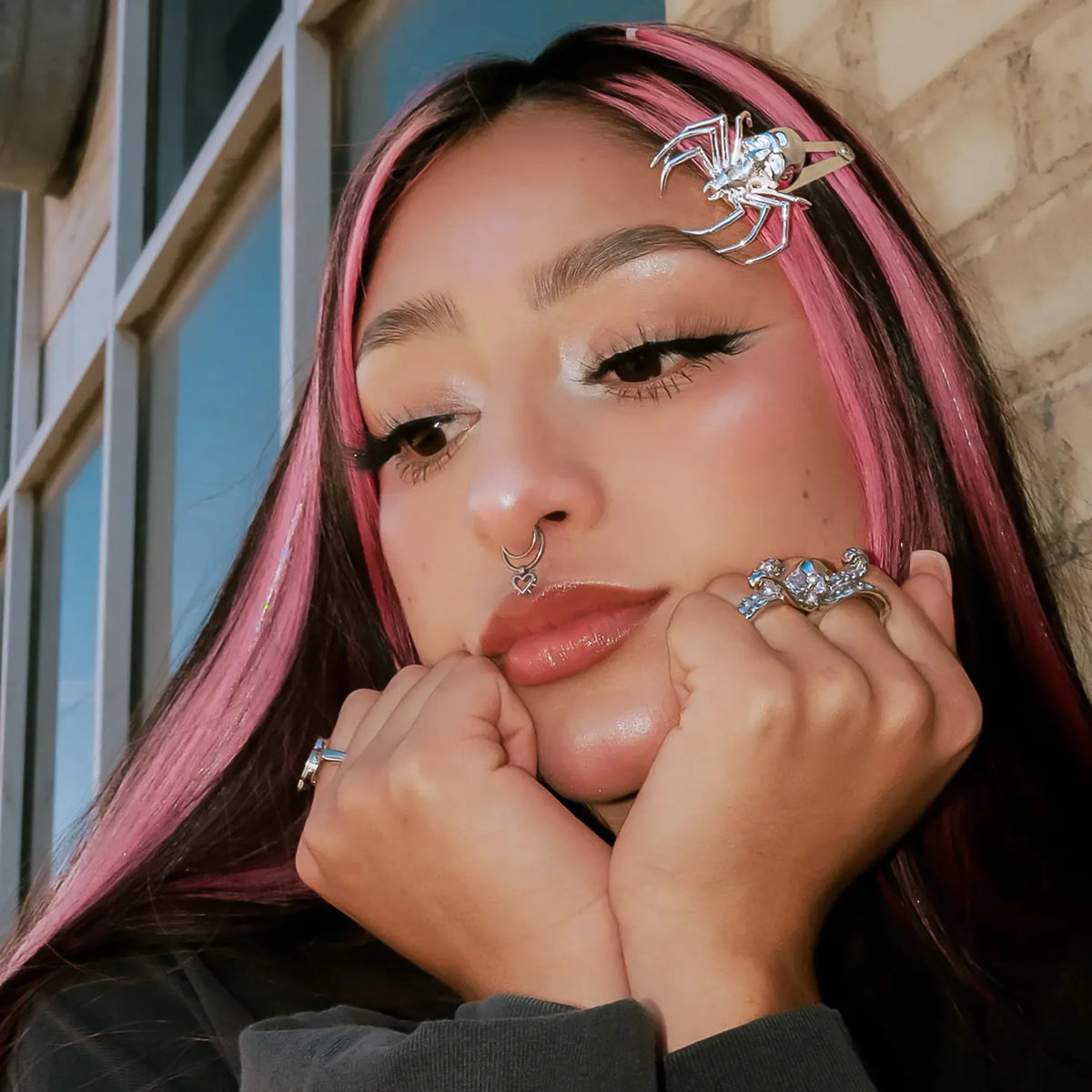 FAUX SPIKED HEART SEPTUM