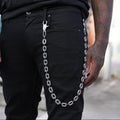 Square Link Pant Chain in White Gold - 15MM