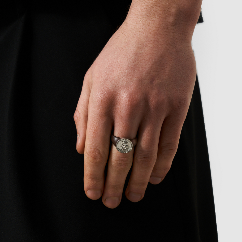 St. Christopher Signet Ring (Silver)