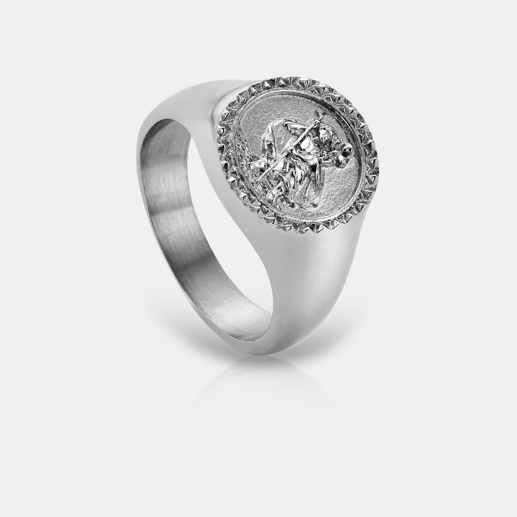 St. Christopher Signet Ring (Silver)