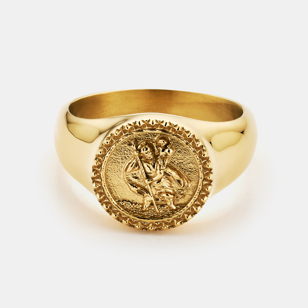 St. Christopher Signet Ring (Gold)