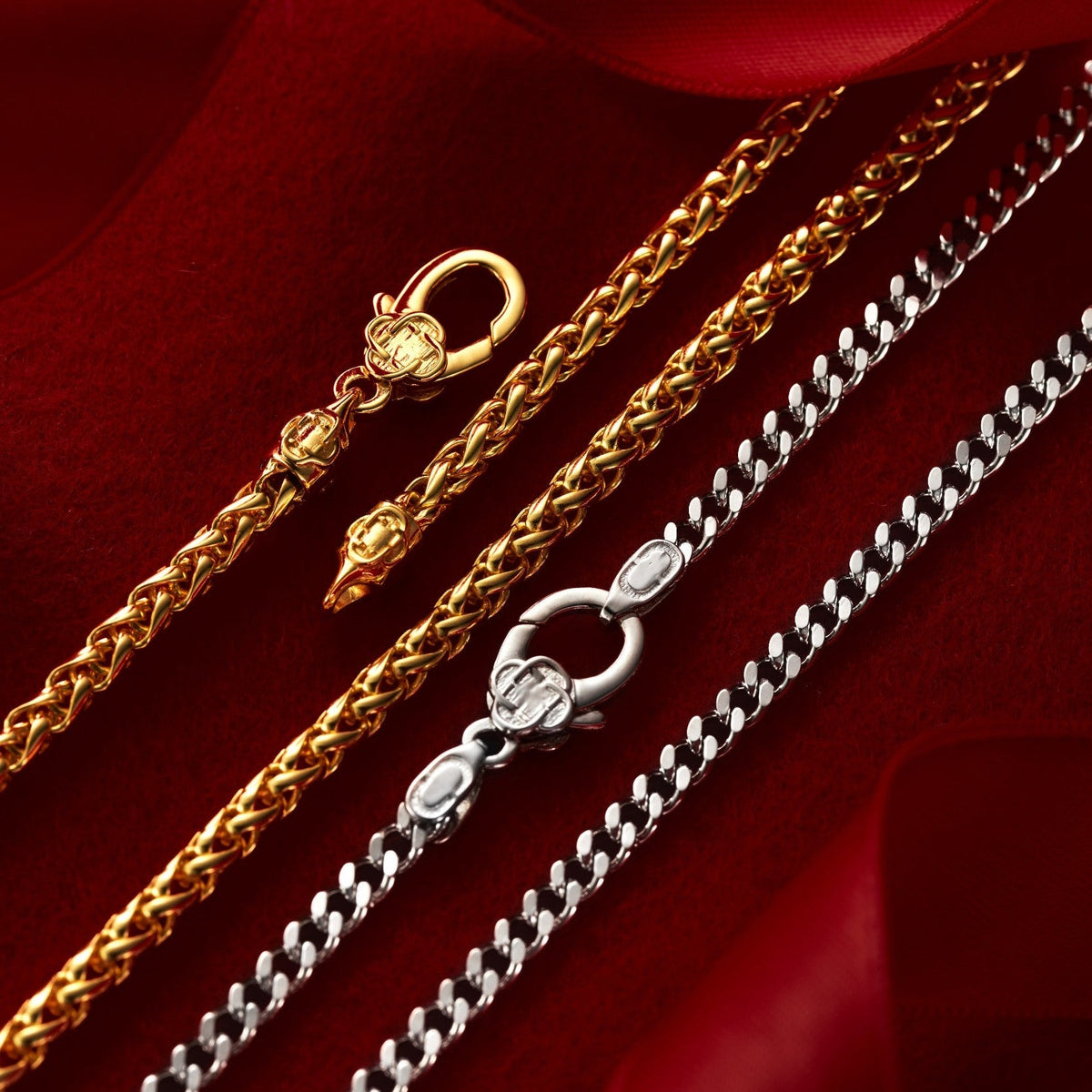 Wheat (18ct Gold) 3mm | Sterling Silver