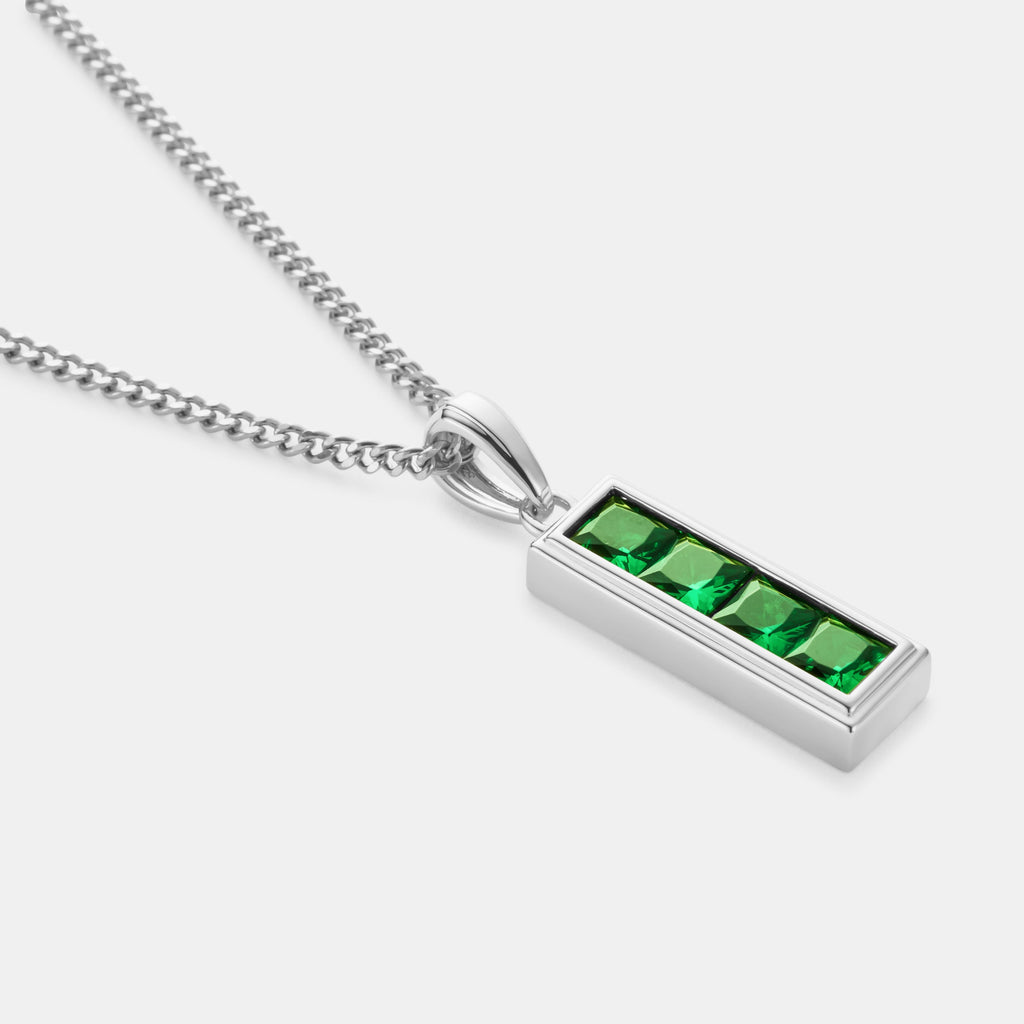Emerald Stone Totem (Silver)