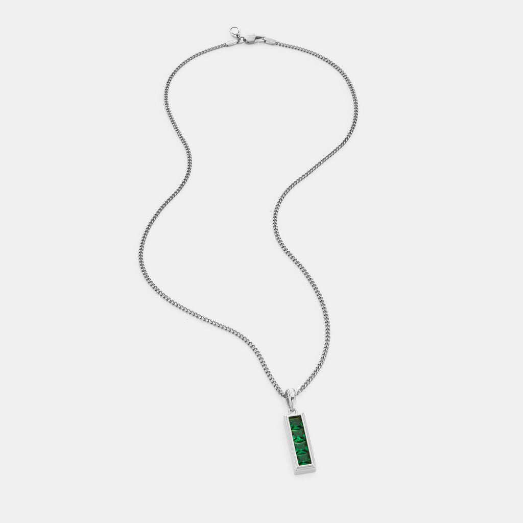 Emerald Stone Totem (Silver)