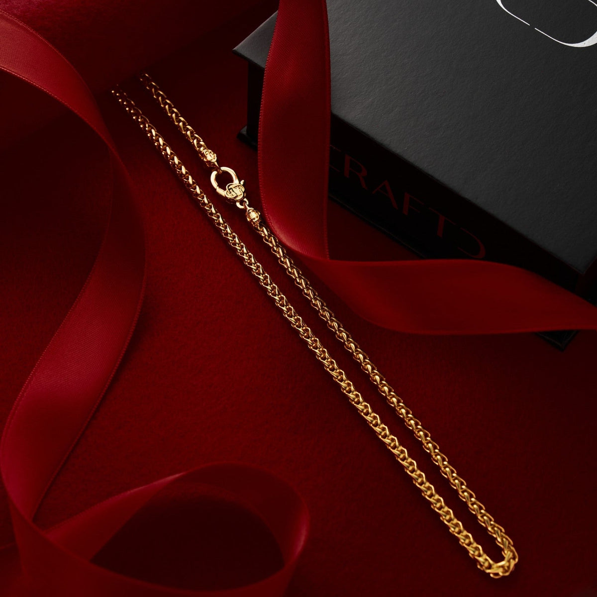 Wheat (18ct Gold) 3mm | Sterling Silver