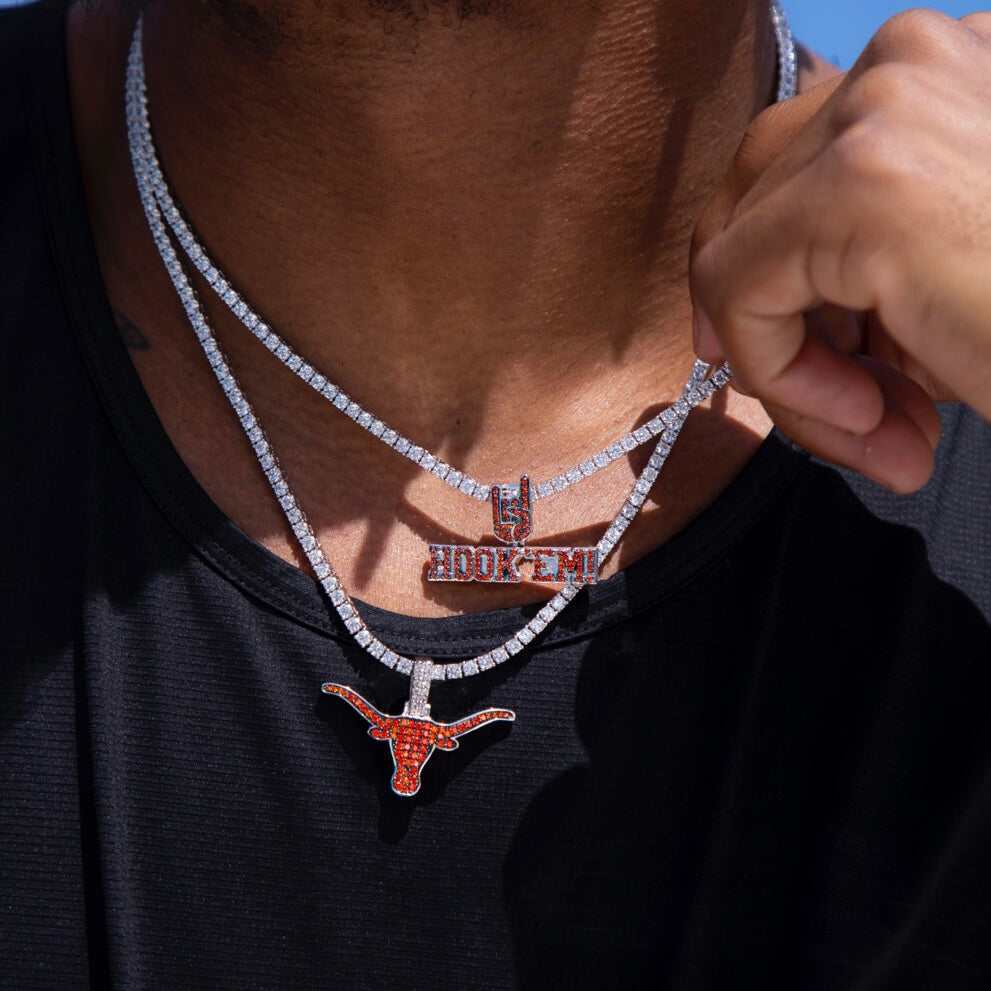 Texas Longhorns Official NCAA “Hook 'Em!" Pendant